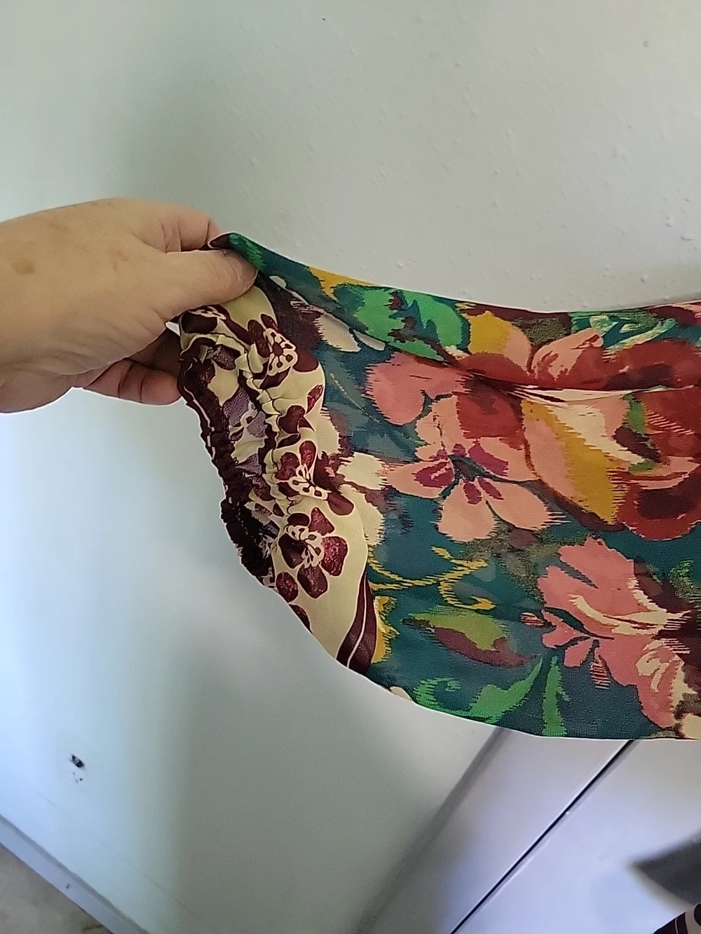 fig and flower Teal Flower Tunic Top Size 2xl - Picture 3 of 9